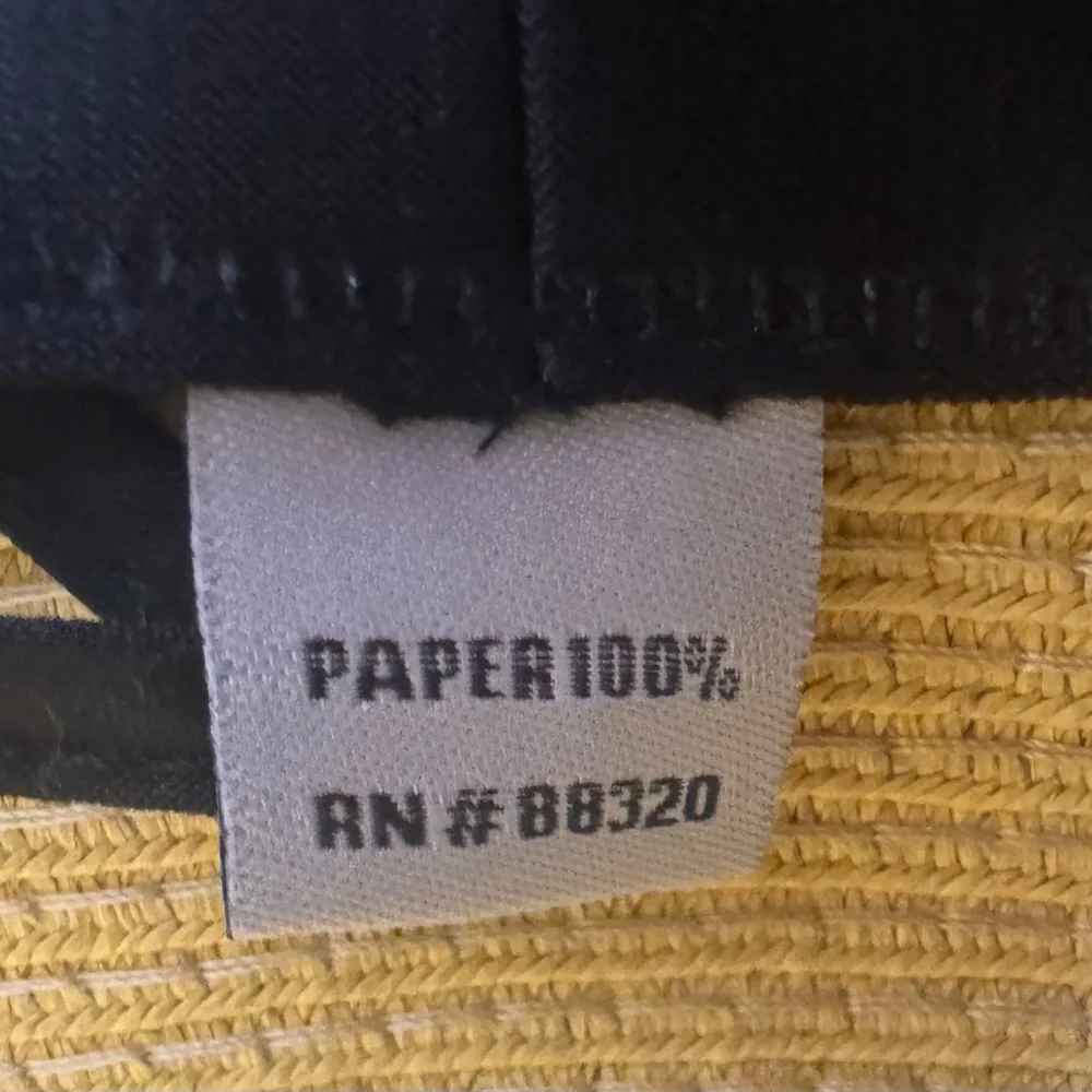CC Exclusives Paper Floppy Sun Hat with Black Band Adjustable interior band